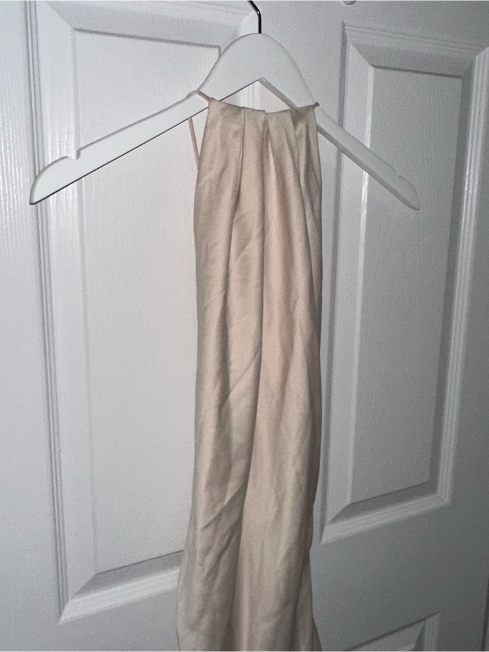 Off White Halter Maxi Dress